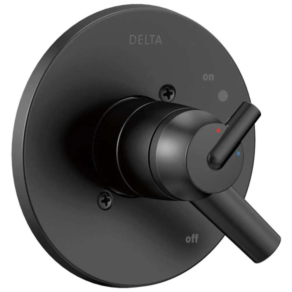 Delta Trinsic Matte Black Bathtub/Shower Diverter (0.5-in-ID) | T17059-BL | Lowe's