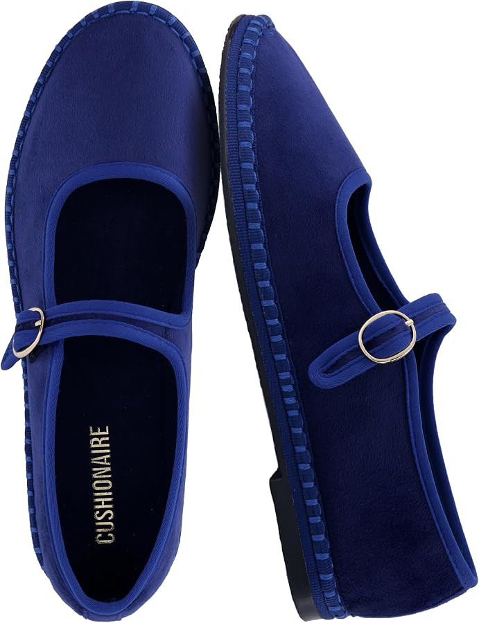 CUSHIONAIRE Missy Mary Jane Ballet Flats for Women, Breathable Lightweight Womens Flats with Adju... | Amazon (US)