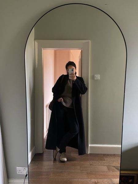Oversized jumper
Longline coat (nobodesign.com seems to be the only retailer left that has the coat in stock, at 45% off! I’m unable to link)
Birkenstock Boston clogs 

#LTKCyberWeek #LTKeurope