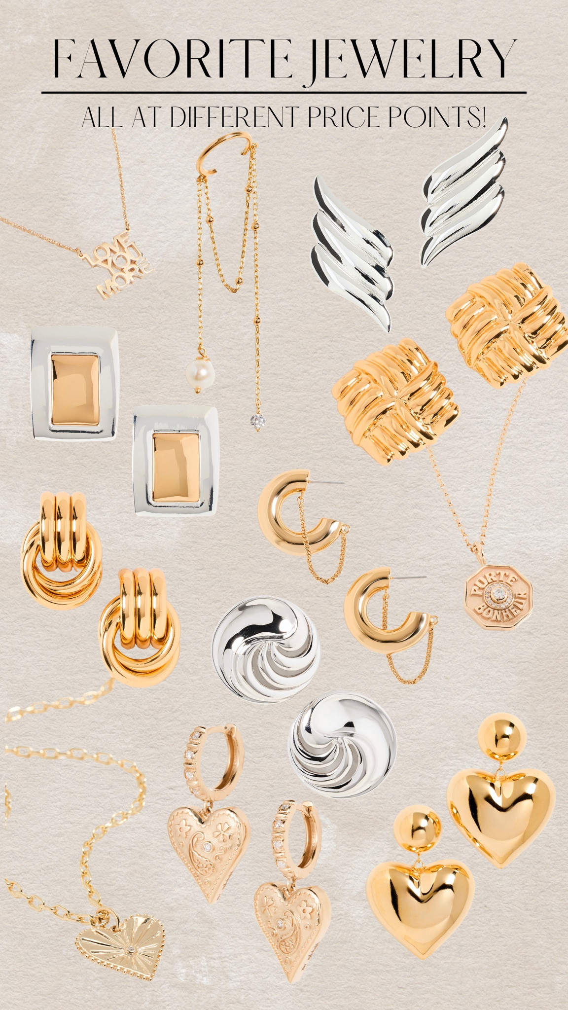 Favorite jewelry at different price points 

#LTKGiftGuide #LTKSeasonal #LTKstyletip