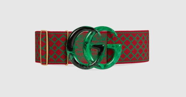 Elastic belt with Double G | Gucci (US)