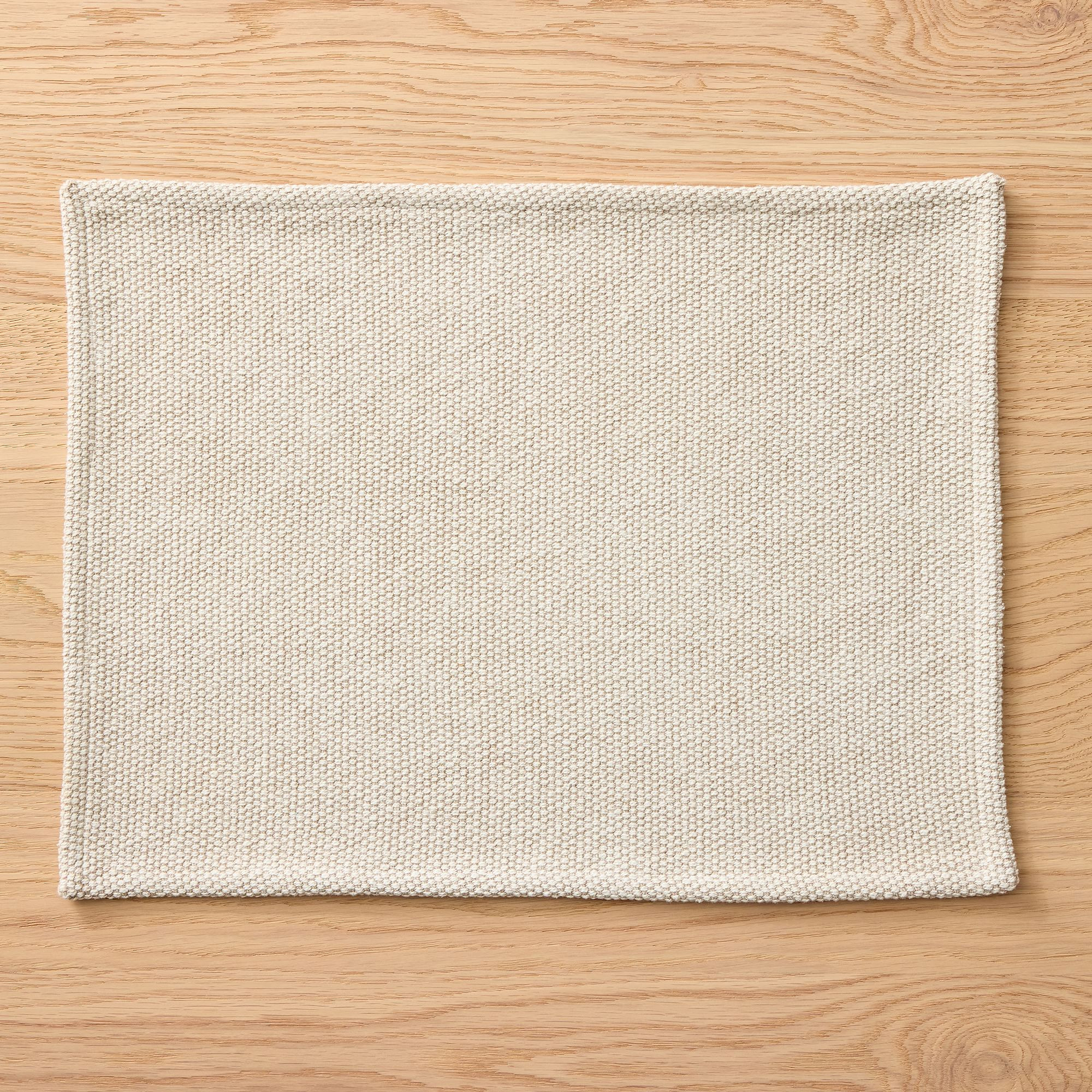 Textured Canvas Cotton Placemat Sets | West Elm (US)