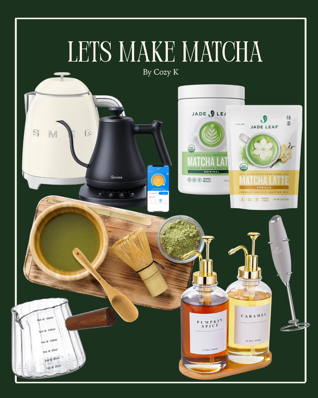 tools and ingredients for a cozy little at home matcha bar 🍵🤎 

 #LTKfoodie #LTKSeasonal #LTKHome