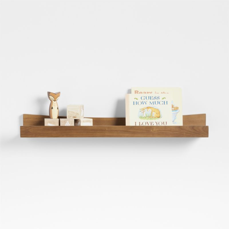 Hampshire Kids Natural Brown Book Ledge Shelf + Reviews | Crate & Kids | Crate & Barrel