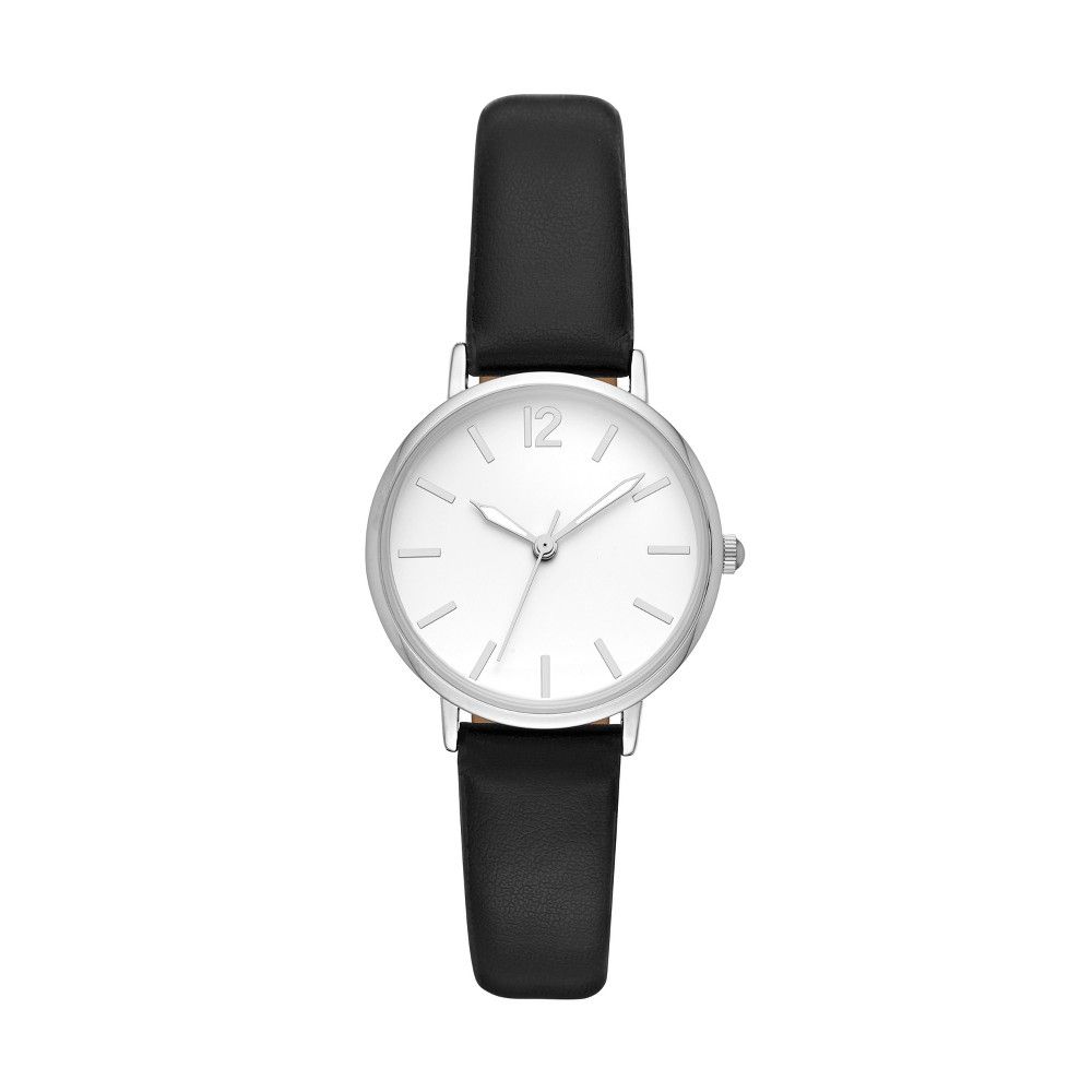 Women's Value Strap Watch - Xhilaration Silver | Target