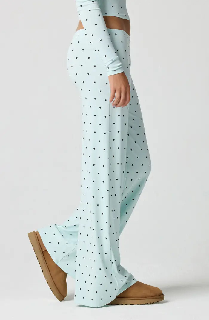 Rib Print Pants | Nordstrom