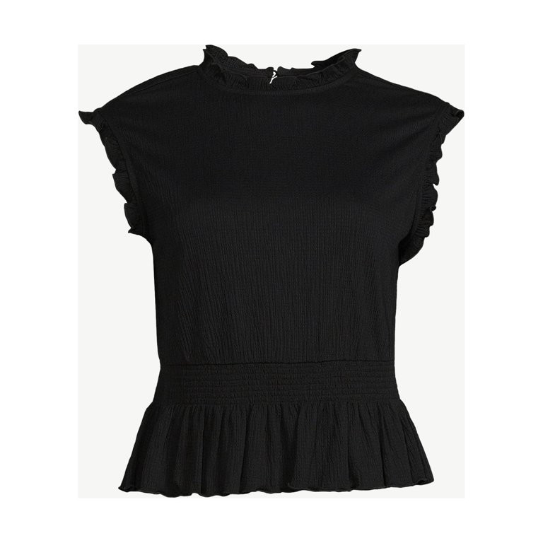 Scoop Women's Smocked Crop Top | Walmart (US)
