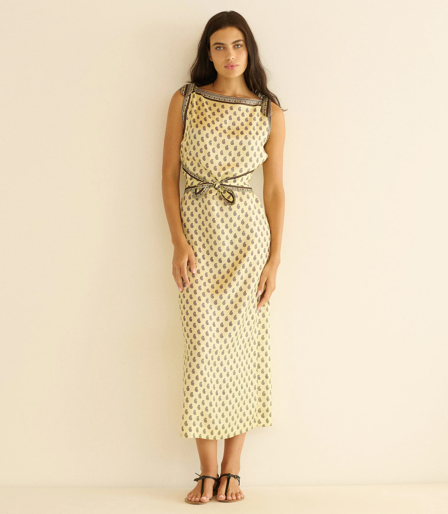 Amorette Dress - Sunlight Taormina Paisley | DÔEN | DOEN