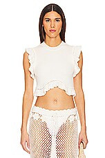 Tularosa Zanea Ruffle Top in White from Revolve.com | Revolve Clothing (Global)