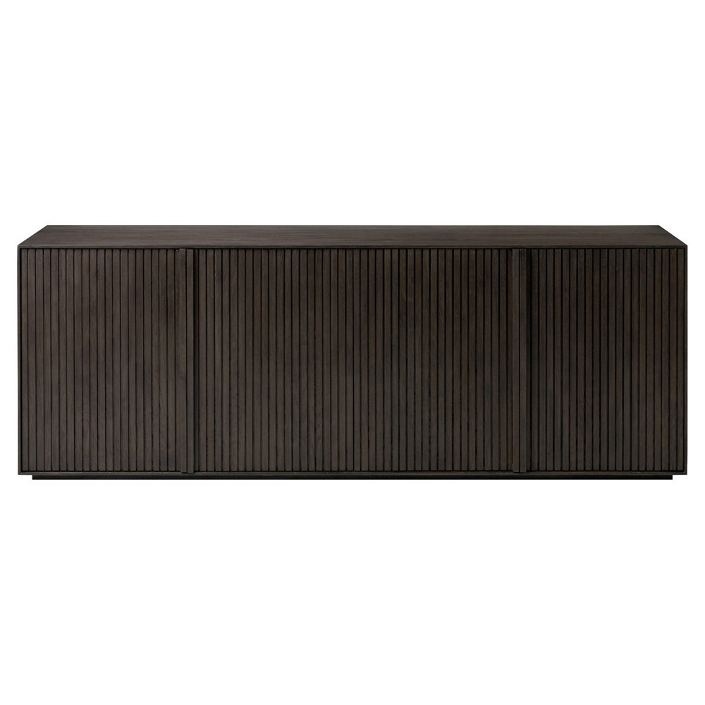 Lana Rustic Lodge Black Oak Wood Sideboard | Kathy Kuo Home