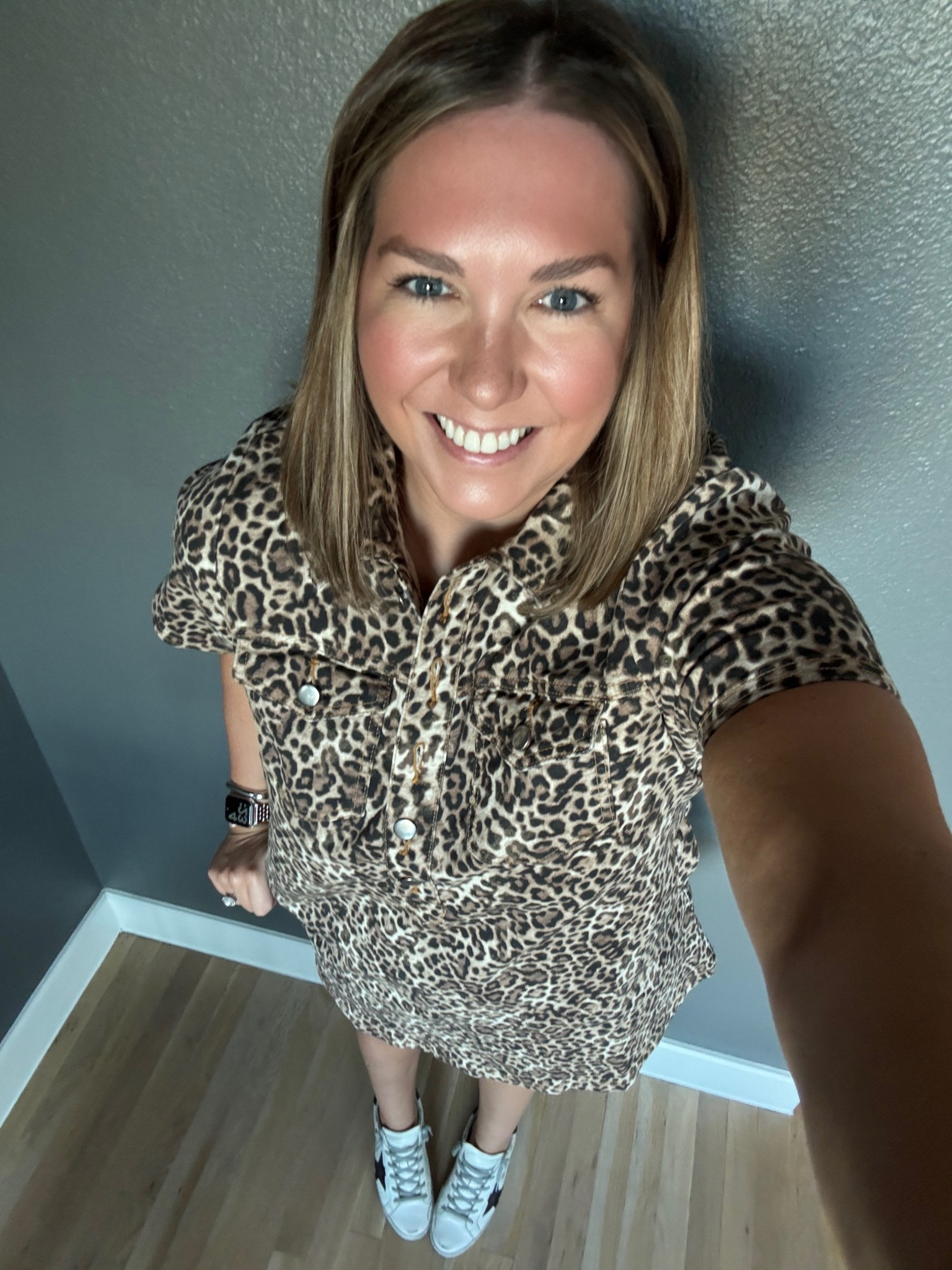 Met some girlfriends for happy hour enjoying some of our last patio  days this year. This dress is so fun and it’s actually really stretchy which I love. In the fall I switch my sandals for sneakers with most my outfits  

#LTKMidsize #LTKShoeCrush #LTKFindsUnder100