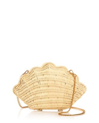 AQUA Shell Wicker Clutch - Exclusive  | Bloomingdale's Handbags | Bloomingdale's (US)