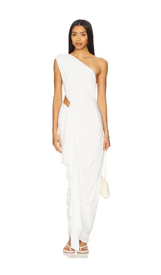 Juliet Midi Dress in White | Revolve Clothing (Global)