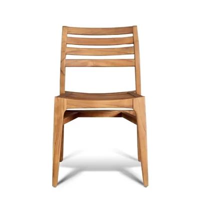 Stacking Teak Patio Dining Chair GAR Frame Color: Brown | Wayfair North America