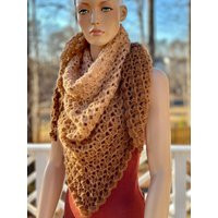 Crochet Triangle Shawl Scarf | Etsy (US)