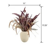 Better Homes and Gardens 17.25"H Artificial Fall Mix in 5.88"H Ceramic Vase Made for Tabletops - ... | Walmart (US)