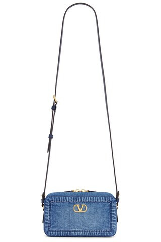Valentino Garavani Alltime Mini Camera Case Bag in Blue | FWRD 