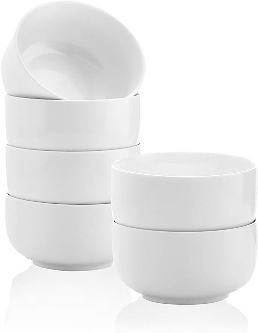 Kanwone Porcelain Bowls - 15 Ounce for Ice Cream Dessert, Small Side Dishes, Microwave and Dishwa... | Amazon (US)