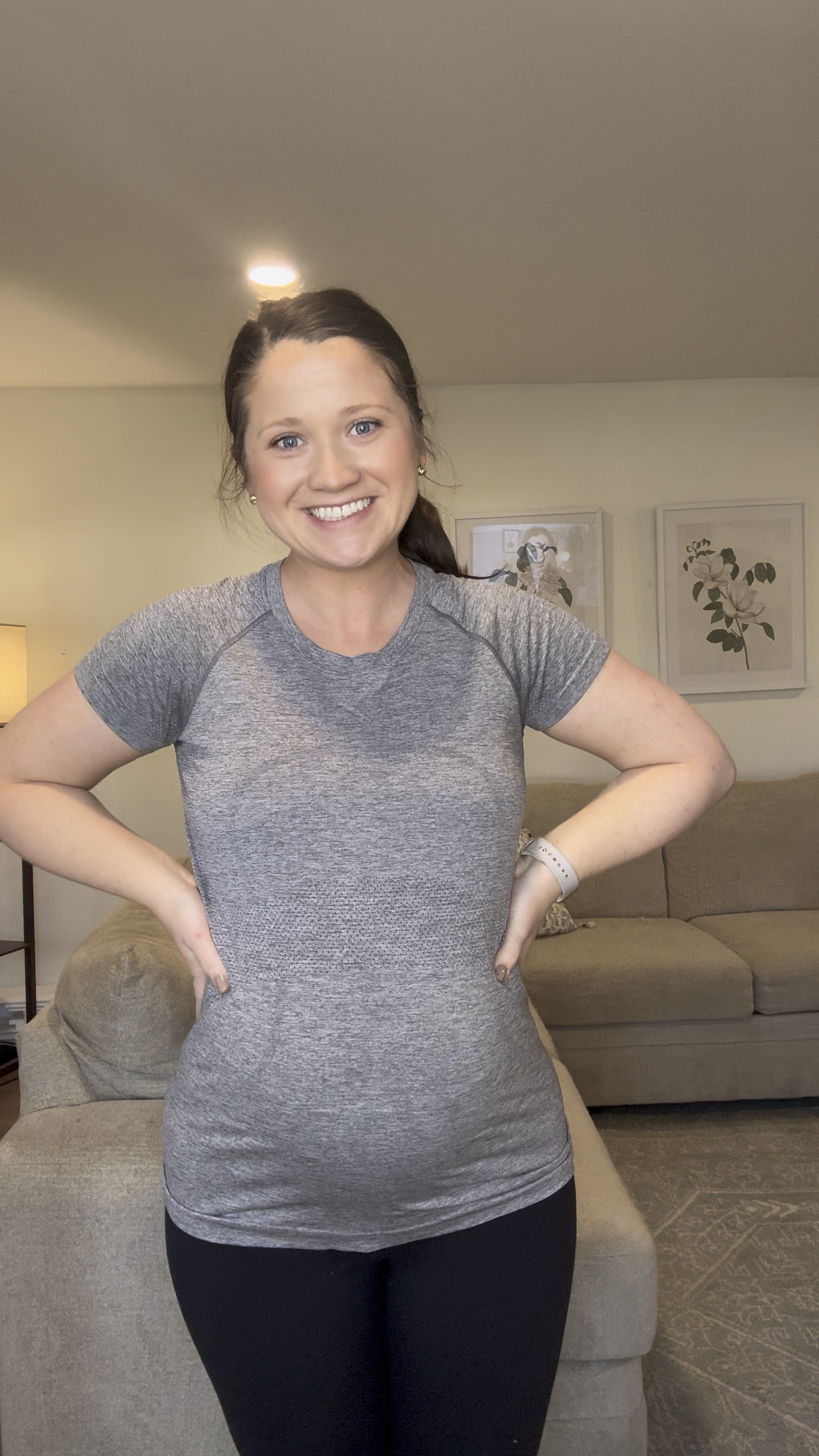 Short sleeve swiftly t shirt. Workout outfit. Activewear favs 