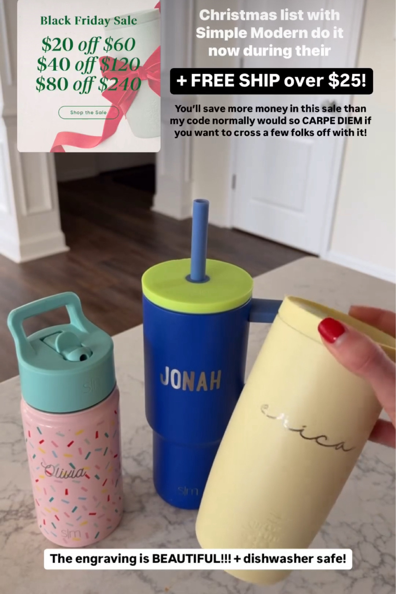 Gift ideas for everyone on your list from simple modern! 

Kids water bottle // toddler cup // customizable coffee mug // personalized gifts 

#LTKCyberWeek #LTKHoliday #LTKGiftGuide
