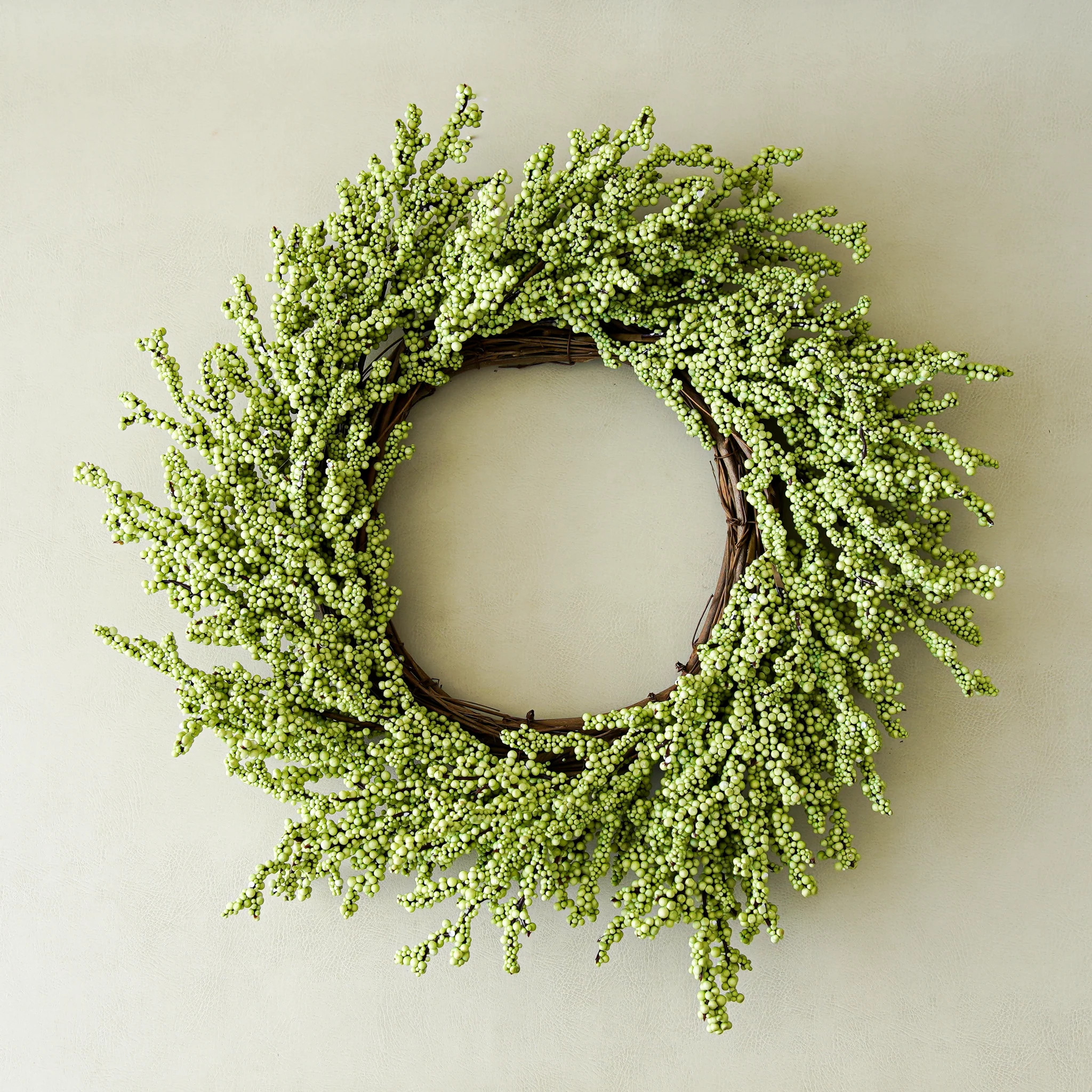 Green Mini Berries Wreath | MJHome