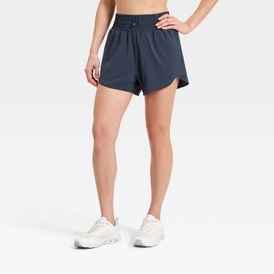 Women's Active Light Woven High-Rise Shorts 3" - All In Motion™ Dark Blue M | Target