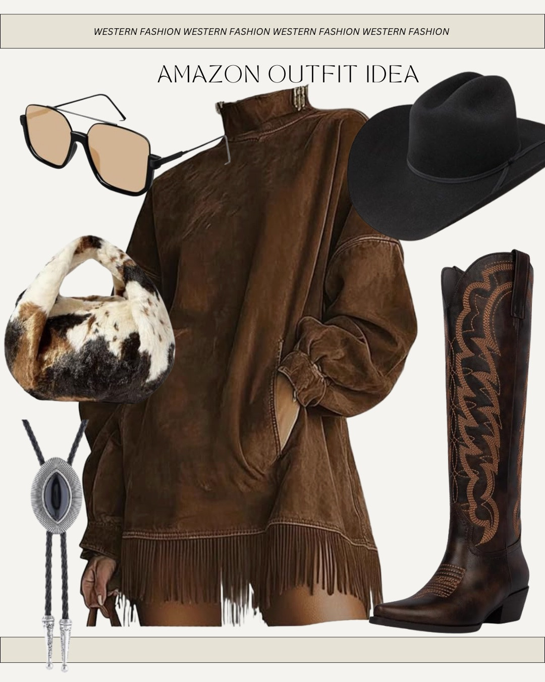 Fall fashion western fringe dress styled for a country concert Rodeo or a date night would also be cute for my business girly all from Amazon ￼

#LTKgrwm #LTKootd #LTKWorkwear
