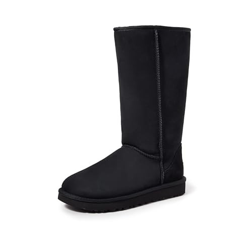 UGG Women's Classic Tall Ii Boot, Black, 06 | Amazon (US)