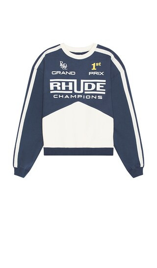 Champions Crewneck in Navy & Vintage White | Revolve Clothing (Global)