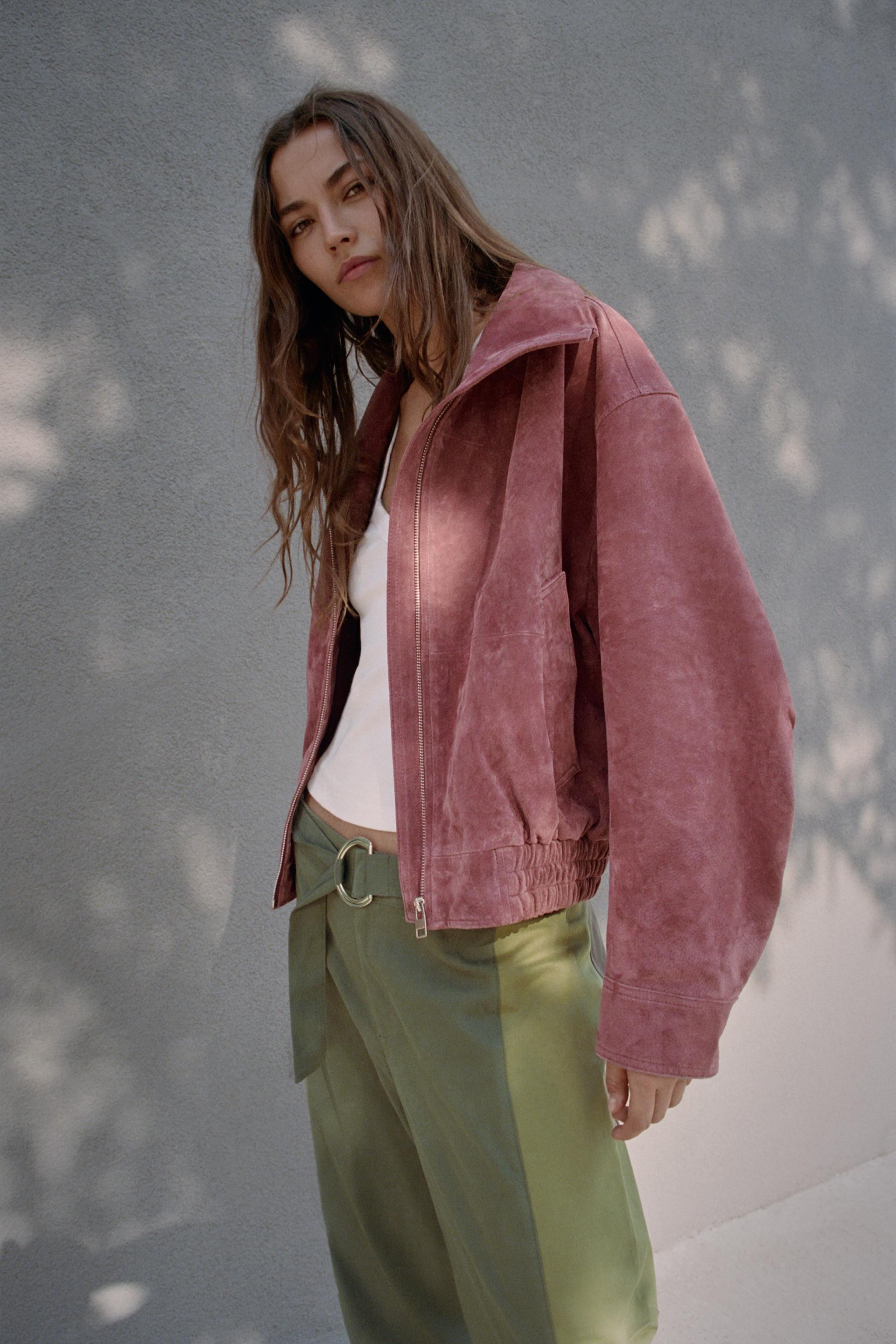 100% LEATHER BOMBER JACKET | Zara US