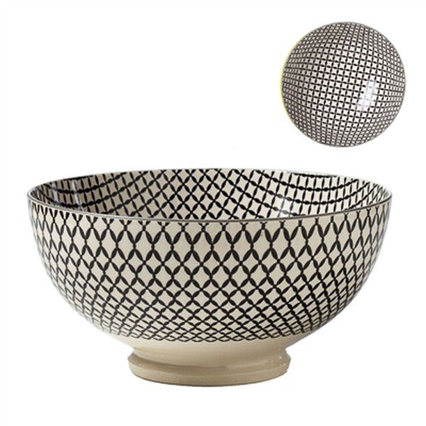 Torre & Tagus Kiri Porcelain 8" Large Bowl - Wicker Weave | Walmart (US)