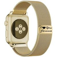 38mm 40mm 42mm 44mm Personalized Milanese Watch Band For Apple Iwatch Series 1/2/3/4/5 Stainless Ste | Etsy (US)