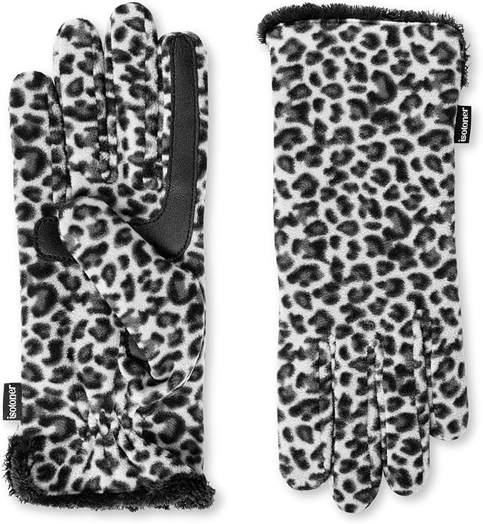 isotoner womens Stretch Fleece Gloves With Microluxe Lining and Smart Touch Technology | Amazon (US)