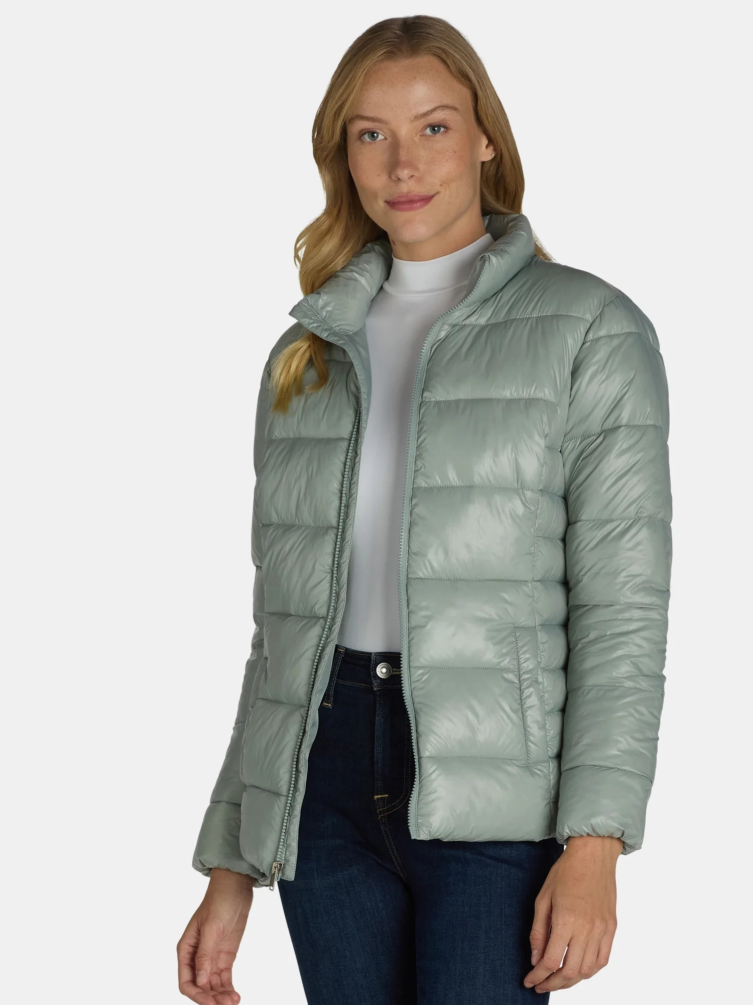 Time and Tru Women's and Women's Plus Puffer Jacket, Sizes XS-3X | Walmart (US)
