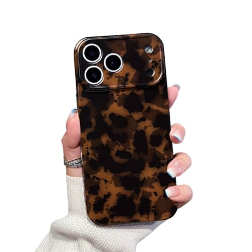 Cute Phone Case for iPhone 17 Pro Max Case Amber Pattern Leopard Full Camera Protective Slim Shoc... | Amazon (US)