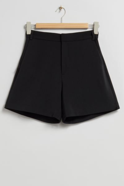 High Waist Shorts - Black - Ladies | H&M GB | H&M (UK, MY, IN, SG, PH, TW, HK, KR)