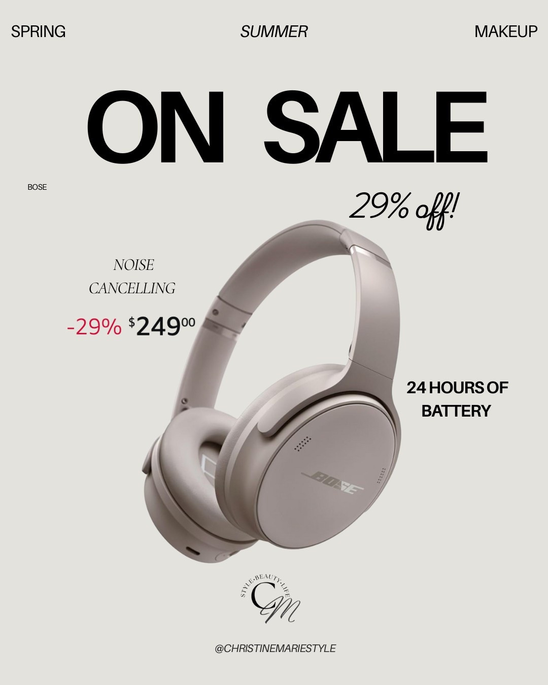 Bose noise cancelling headphones on sale now!!










Travel outfits
Headphones
Wireless headphones
Travel accessories 


#LTKActive