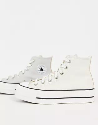 Converse Chuck Taylor lift platform in off white | ASOS (Global)