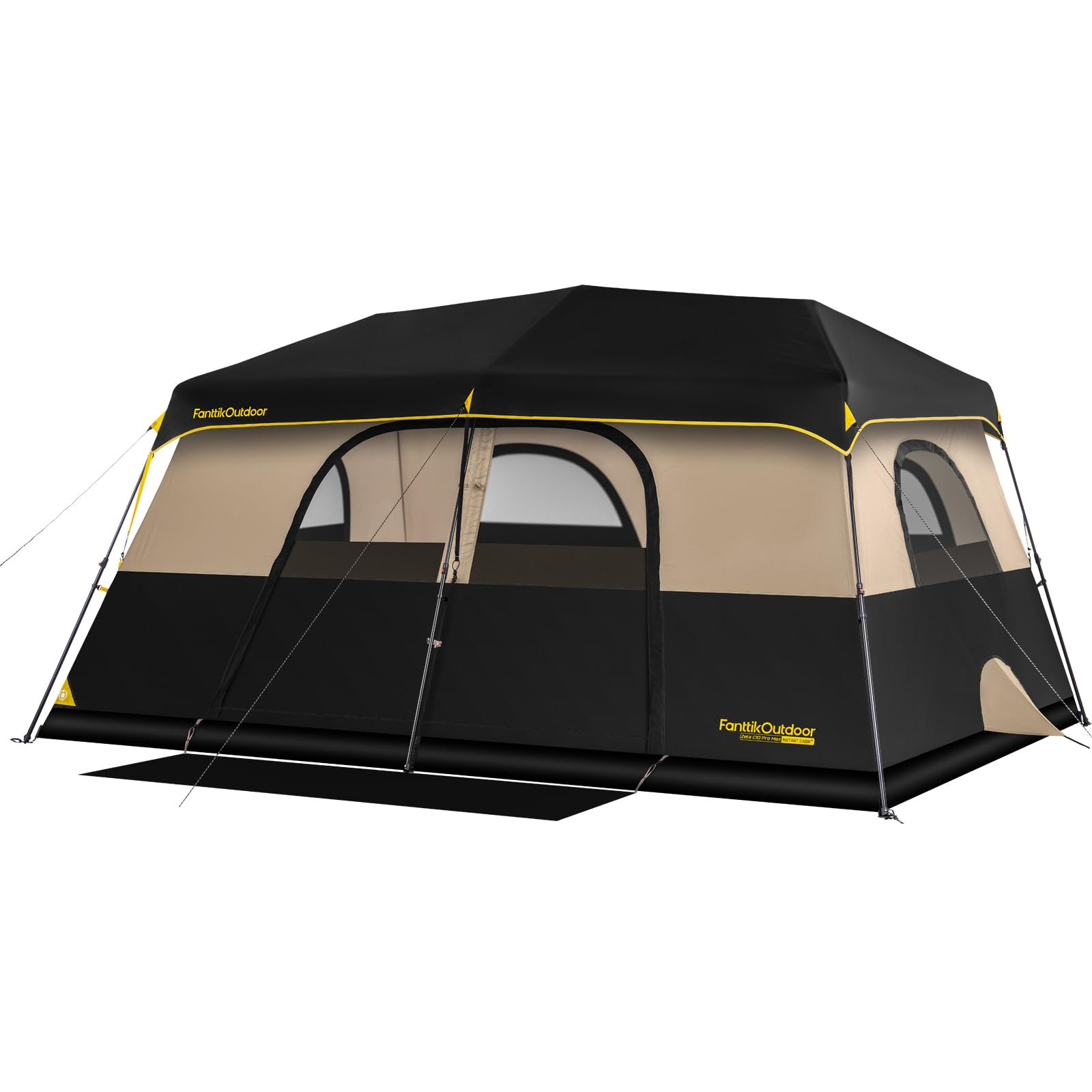 FanttikOutdoor Instant Cabin Tent 6/8/10/12 Person Camping Tent Setup in 60 Seconds with Rainfly ... | Amazon (US)
