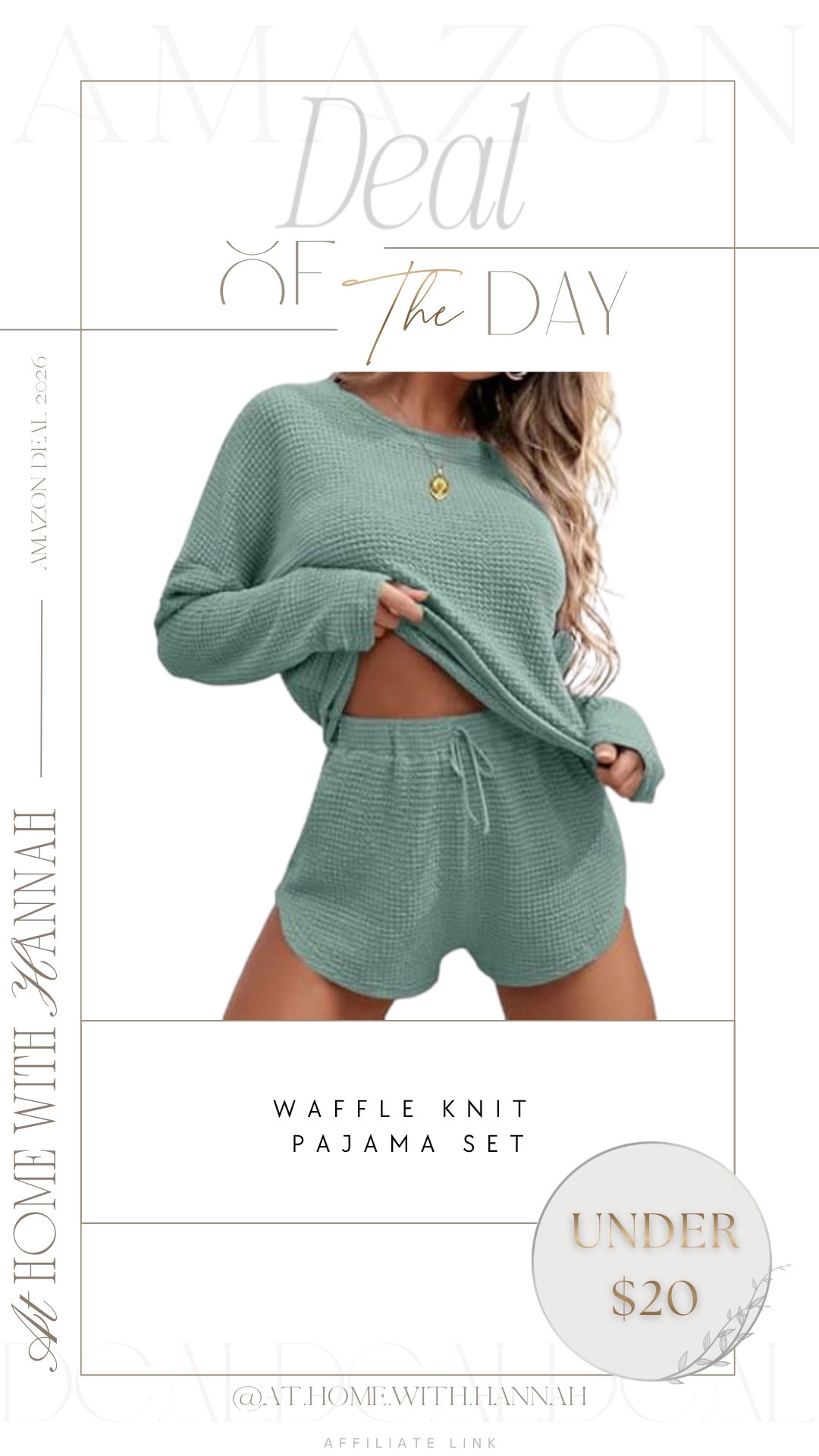 DEAL FIND✨

This set is so comfy and cute for lounging, slow mornings, or winding down at night. I love a matching sleep set that still feels put together, and this one is such a good budget-friendly find if you love soft, cozy pieces for home.

if you’re shopping for:
waffle knit pajama set, cute pajamas for women, matching sleep set, lounge set under $20, soft pajama set, cozy amazon finds, women’s loungewear




••
waffle knit pajama set • pajama set women • cozy lounge set • matching sleep set • soft waffle knit pajamas • loungewear under $20 • cute amazon pajamas • women’s sleepwear set • comfy home outfit • cozy nightwear • budget loungewear find • relaxed pajama shorts set
#pajamaset #loungewearfinds #cozystyle #amazonfinds #sleepwear
#ltkstyle #ltkfinds #ltksale

#LTKSaleAlert #LTKHome #LTKootd