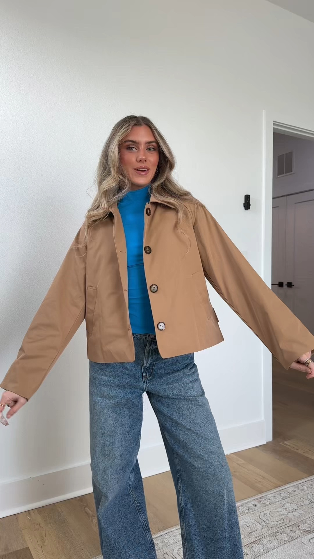 Amazon size small Tankaneo Womens Cropped Trench Coat Lightweight Single Breasted Jacket Fall Windbreaker Fashion Outerwear

#LTKFindsUnder50 #LTKootd #LTKSaleAlert