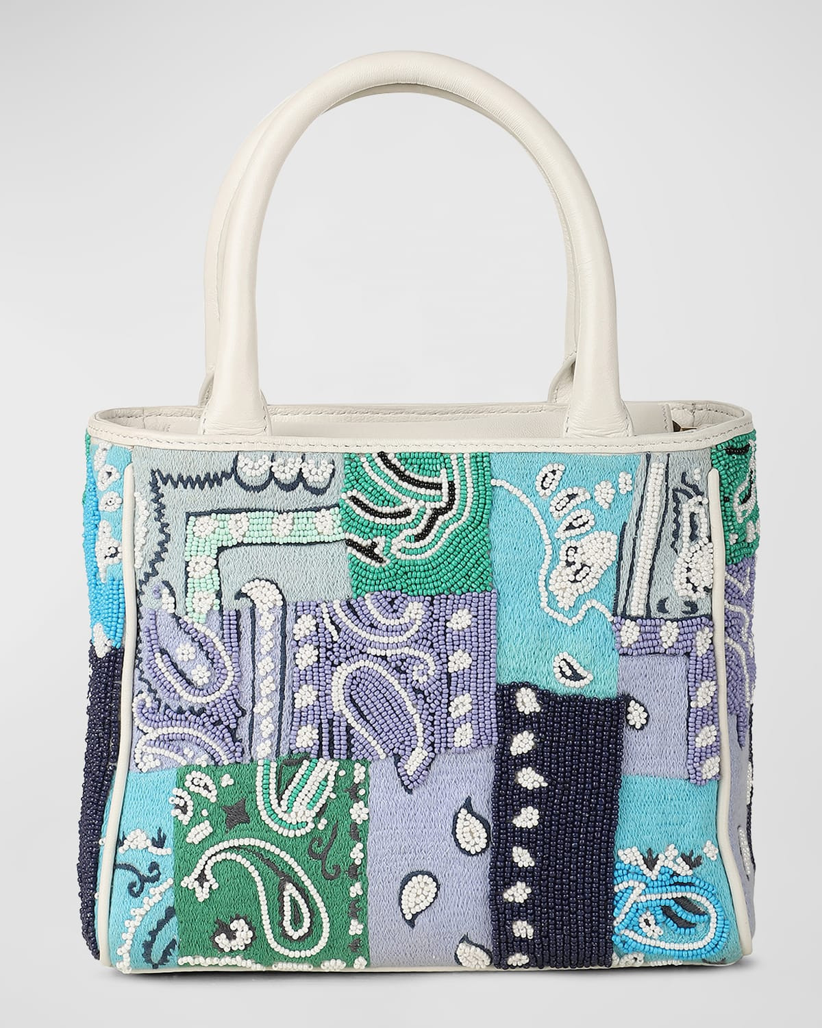 Tasha Small Beaded Tote Bag | Neiman Marcus