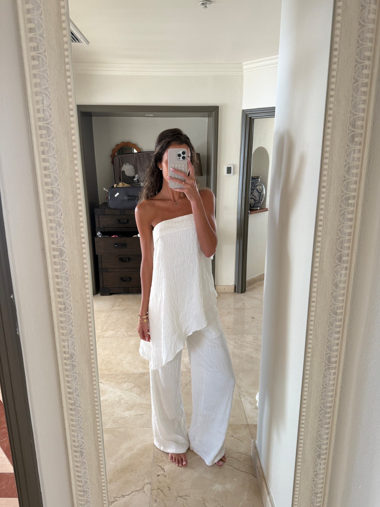 Comfy white set. Perfect for vacation. Wearing a size small. I have a similar one from Amazon that I can also link.

#LTKFindsUnder50 #LTKFindsUnder100 #LTKTravel