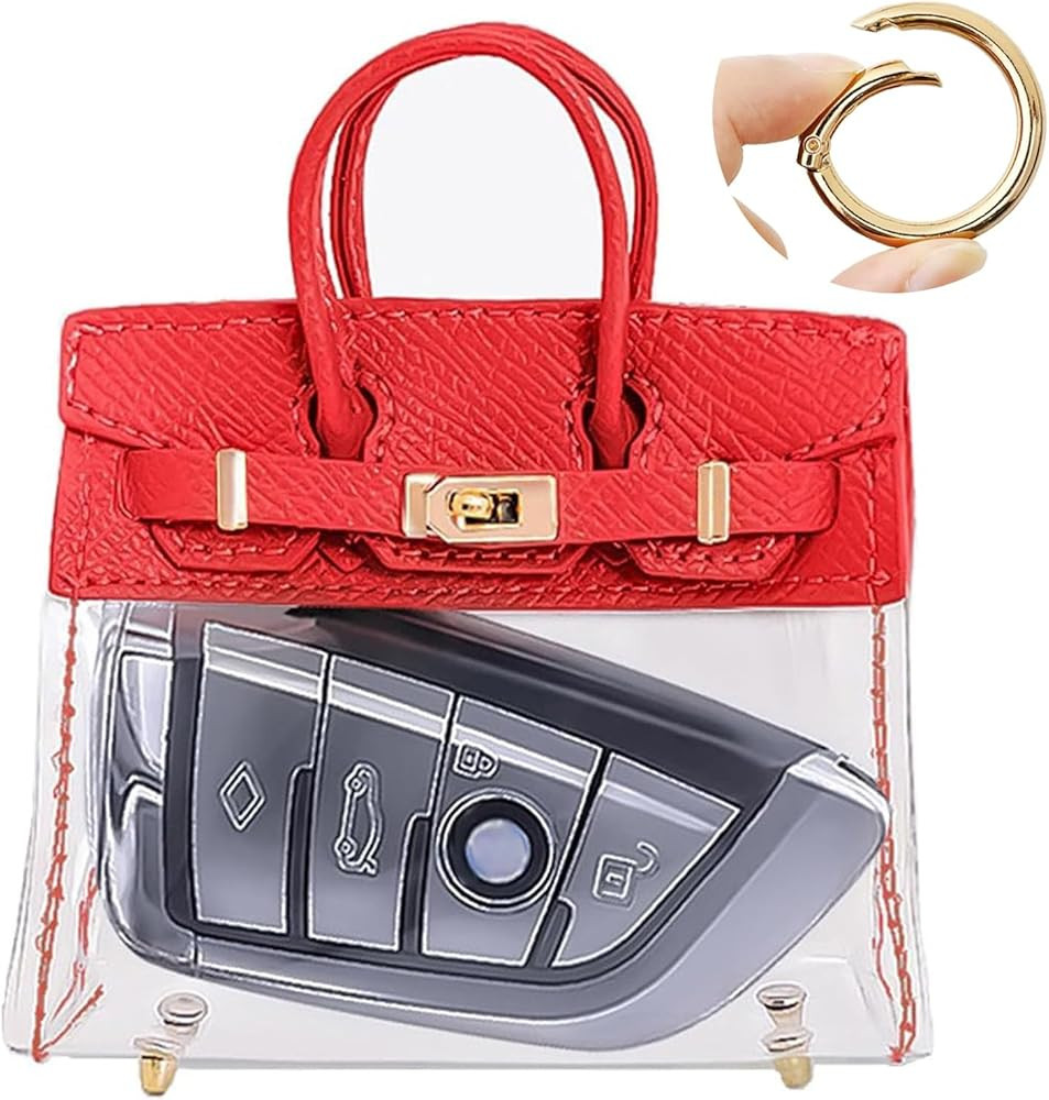Mini Creative Handbag Design Car keychain,Women Key Bag Mini Handbag,Exquisite Transparent Handba... | Amazon (US)
