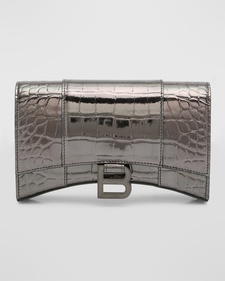 Balenciaga Hourglass Wallet On Chain | Neiman Marcus