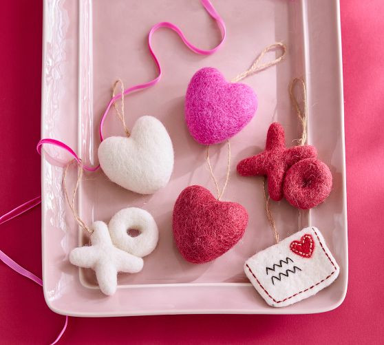 Valentine's Day Ornaments - Set of 6 | Pottery Barn (US)