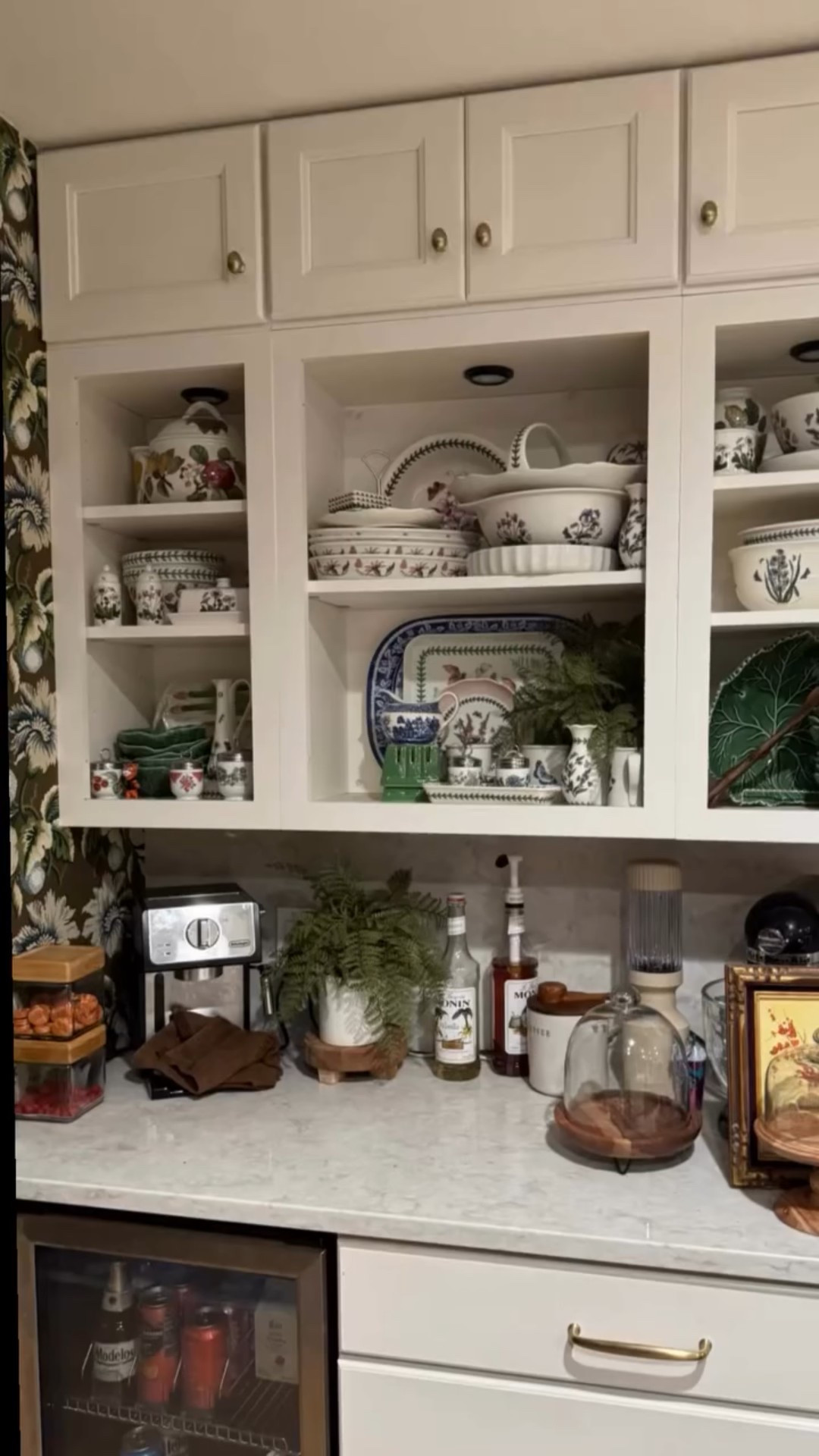 It was time to get the coffee bar styled for fall. I added some leftover grasscloth wallpaper to the backs of the cabinets to give them some warmth and brought in all my favorite fall coffee syrups.  I’ll let you know my favorite ☕️. #coffee #coffeebar #fallstyle #cozy #coffeesyrup #pumpkins #home #falldecor #autumnvibes🍁

#LTKStyleTip #LTKSeasonal #LTKHome