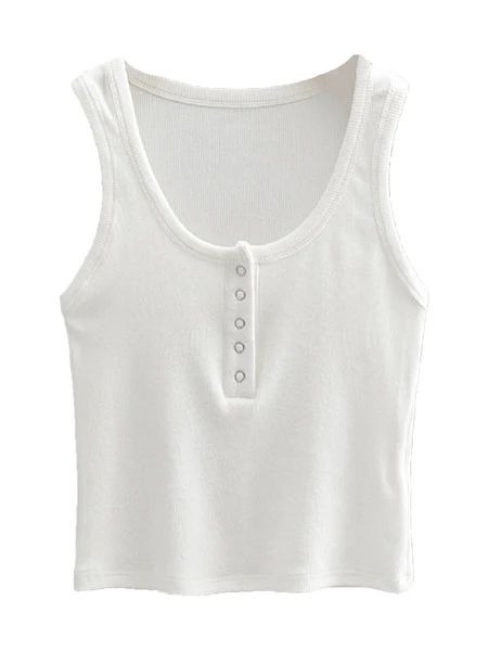 'Kimberly' Buttoned Tank Top (4 Colors) | Goodnight Macaroon