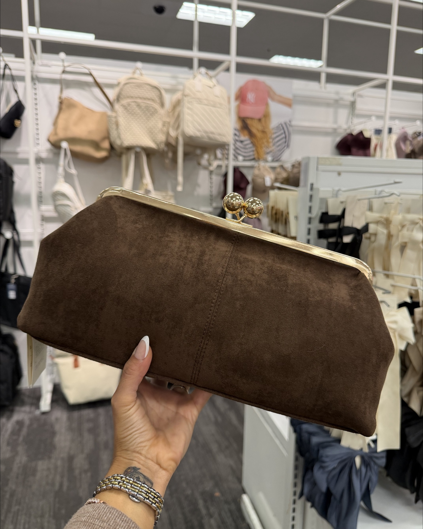 New bags at Target 🤌🏼 #targetstyle 

Fall bags, fall style, bag, suede bag, chocolate brown 

#LTKSeasonal #LTKItBag