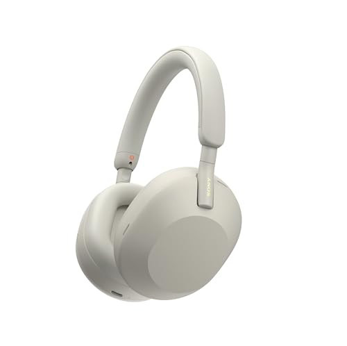 Sony WH-1000XM5 Premium Noise Canceling Headphones, Auto NC Optimizer, 30-Hour Battery, Alexa Voice Control, Silver | Amazon (US)